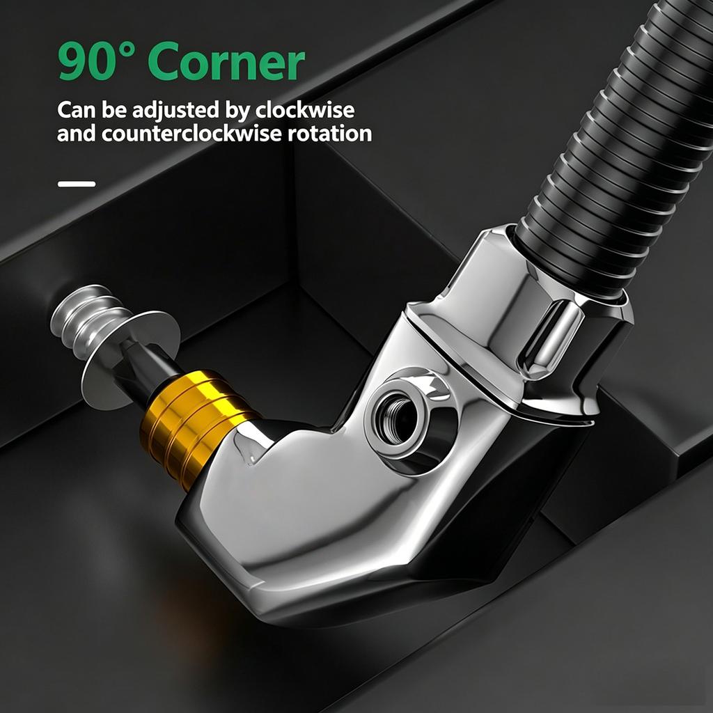 90 Degree Angled Adapter Bit Screwdriver Right Angled Driver Metal Steel Screwdriver Angled Tool for Screwdriver Bit