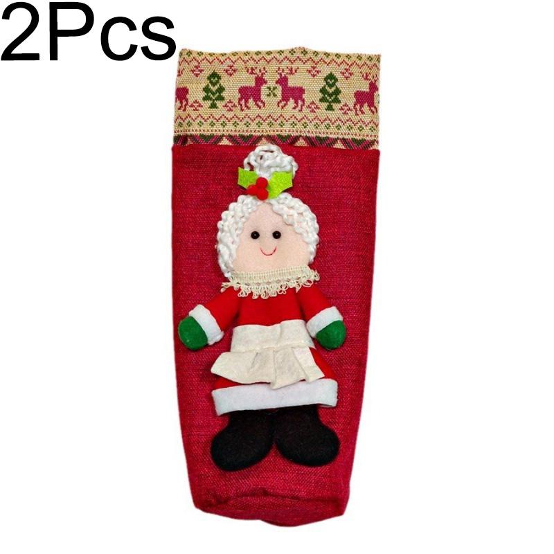 

1 шт. рождественские украшения винные наборы бутылка шампанского Санта-Клаус Новый год 2025 подарки