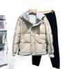 White Duck Down Jacket Men's Winter New Fashion Workwear Handsome Warm Jacket Thickened Loose Top