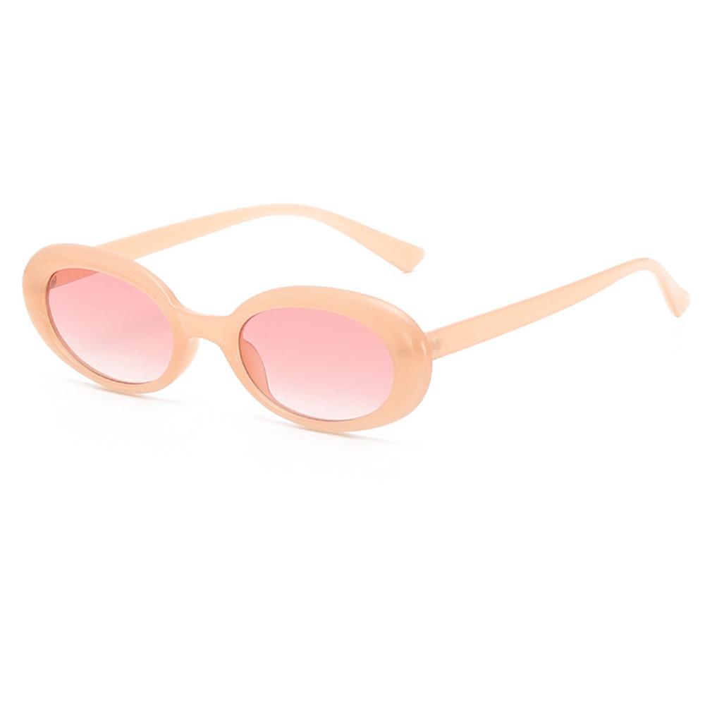 Retro Oval Sunglasses Small Frame Sunglasses For Women Men Jelly Color Gothic Glasses UV400 Fashion Shades Oval Mirror  New