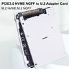 PCIe M.2 Adapter Converter M.2 SSD To U.2 Adapter Card M.2 NVMe SATA-Bus NGFF SSD To PCI-e U.2 SFF-8639 for 2230/2242/2260/2280