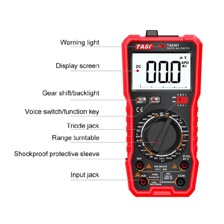LCD Digital Display MultimeterVolt Power Voltage Meter Monitor Voltmeter Ammeter