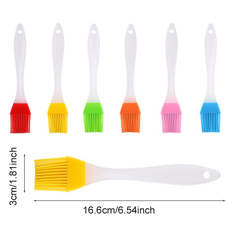 3 Pcs Silicone Brush High Temperature Barbecue Brush Baking Brush Cake Smudge Tool