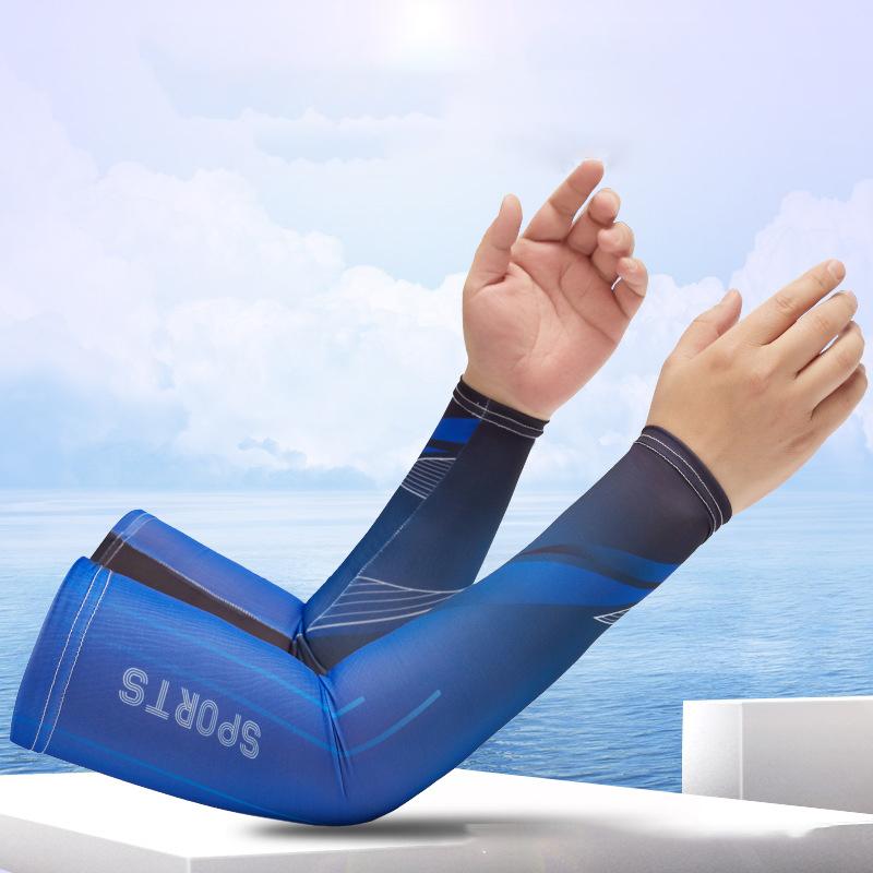 Cycling Ice Sleeves for Men Summer Sports Ultraviolet-proof Cuff Driving Sun Protection Arm Sleeves Hiking Colorful Fishing