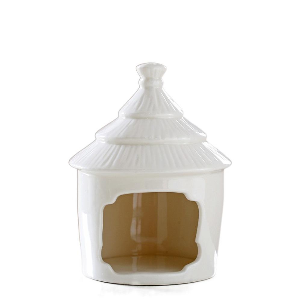 

Cute Hamster Nest Cooling Hamster Bed Hamster Landscaping Supplies Pet Hiding House Hedgehogs белый