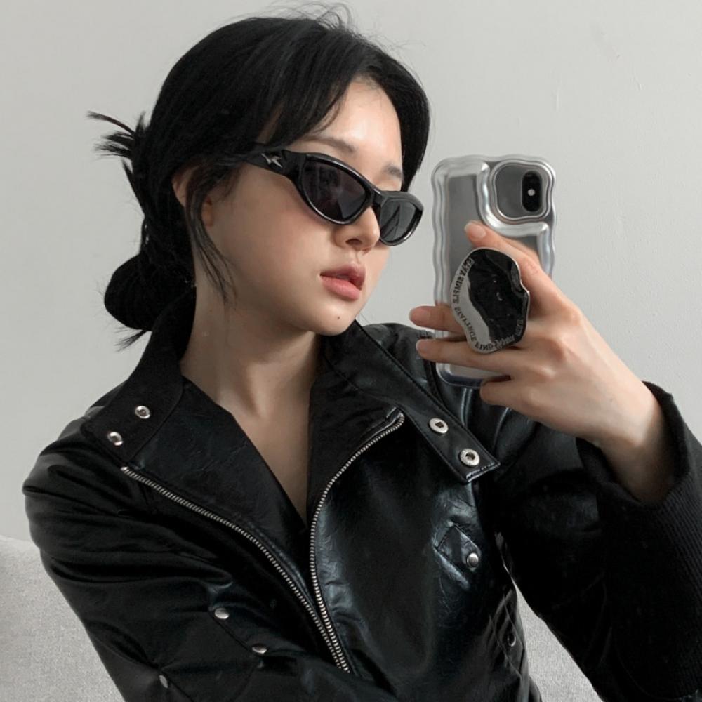 

Солнцезащитные очки Goggle Blue City Millennium Silver Star Y2K, 5 цветов