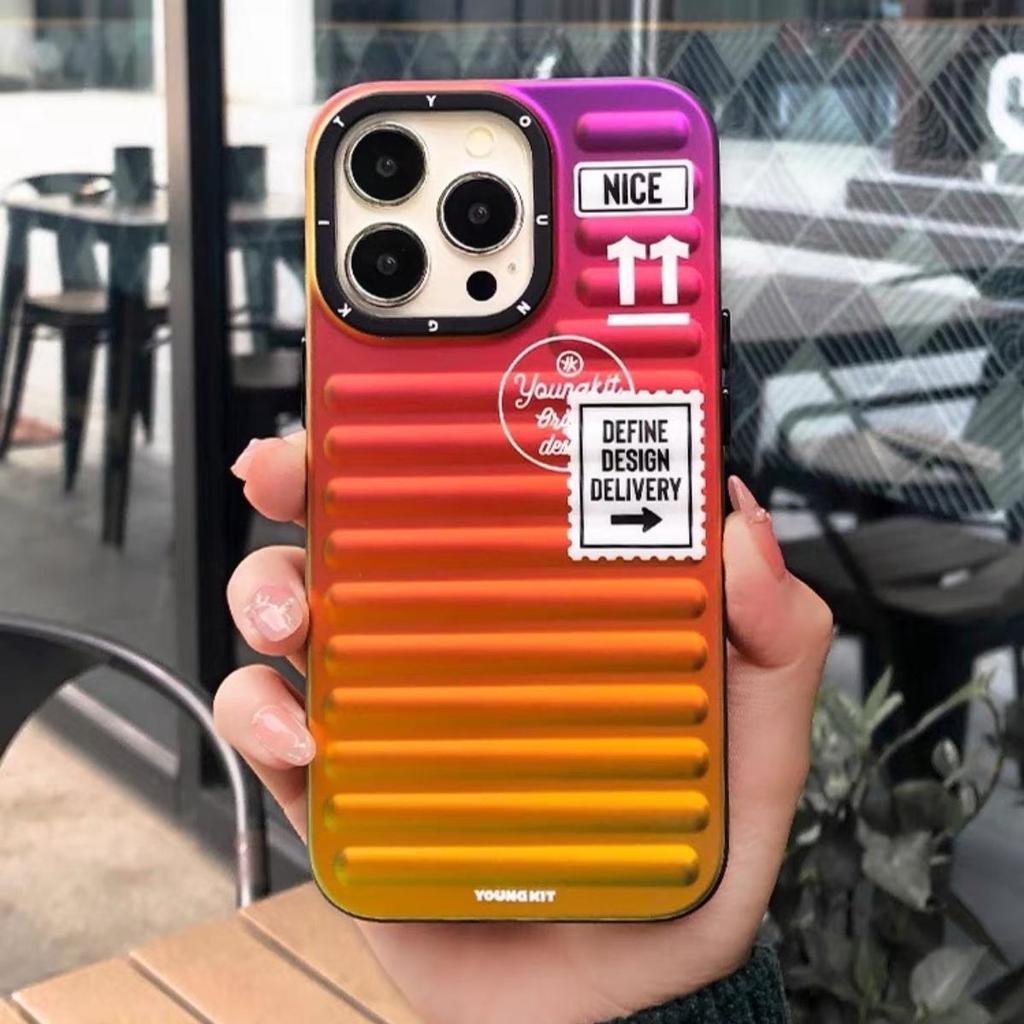 Youngkit Mysterious Color Suitcase Case compatible with iphone 16/17 never fade for iphone 17 pro max case shockproof for iphone 16 promax original