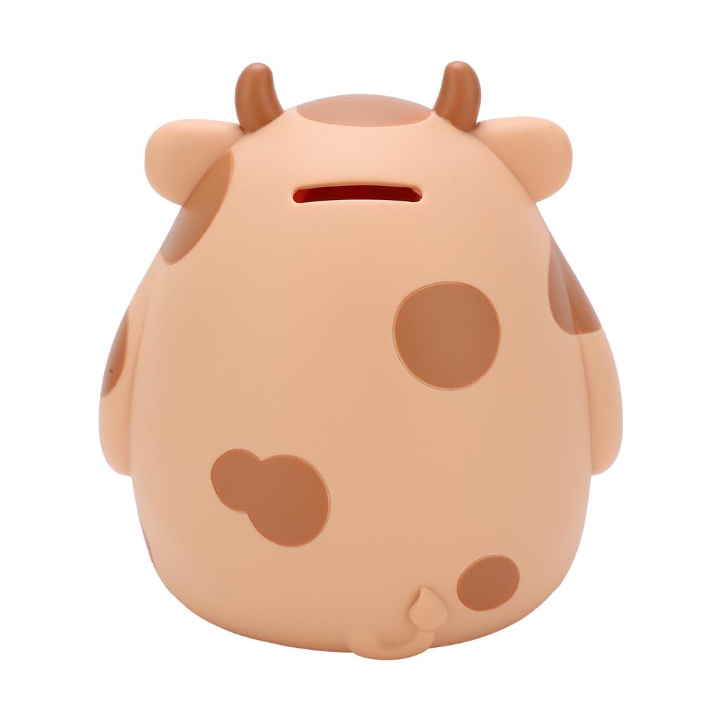 Piggy Bank Cartoon Cow Cute Practical Vinyl Broken Resistant Coin Bank for Children S Day Gifts