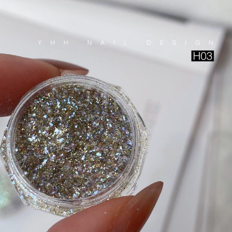 Aurora Opal Iridescent Velvet Nail Art Glitter Powder