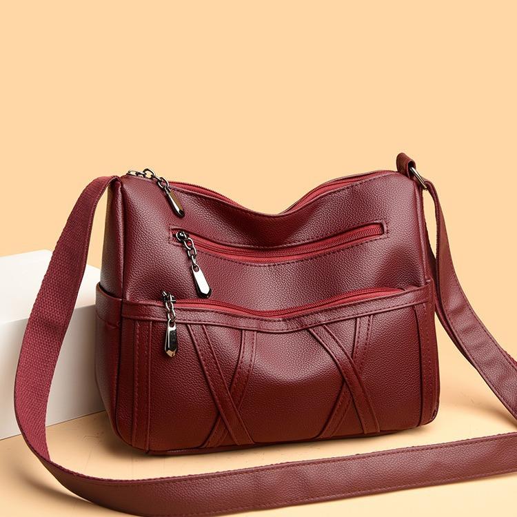 Women's Bag, Multi-layer Versatile Single Shoulder Crossbody Bag, Large Capacity Middle-aged and Elderly Mother Bag