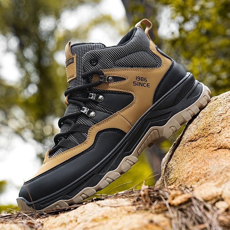 

Осенняя новинка большого размера универсальная повседневная спортивная обувь для активного отдыха альпинизм толстая подошва нескользящие износостойкие короткие ботинки бренда tide 39 коричневый