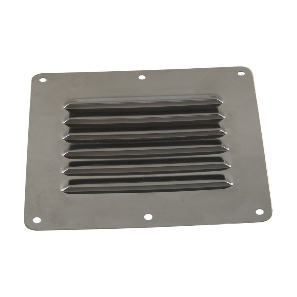 Silver Louvered Vent Cover Square Marine Boat Air Vent Plate Flat Dryer Vent Cover  Outdoor