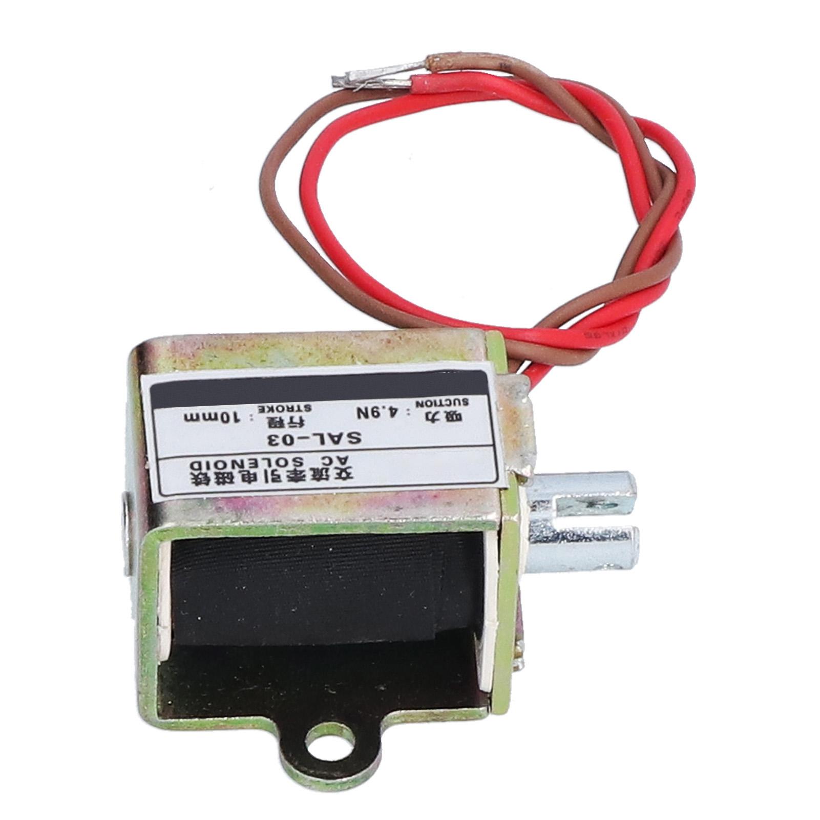 

BERM Тяговий електромаг соленоїдного типу Тяга 4.9Н Всмоктування 10мм Хід SAL03 AC220V