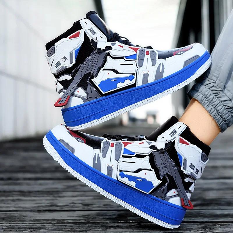 2024 New High Top Board Shoes Couple Comfortable Casual Men's Breathable Sports Shoes Women's Running Shoes Sneakers Men