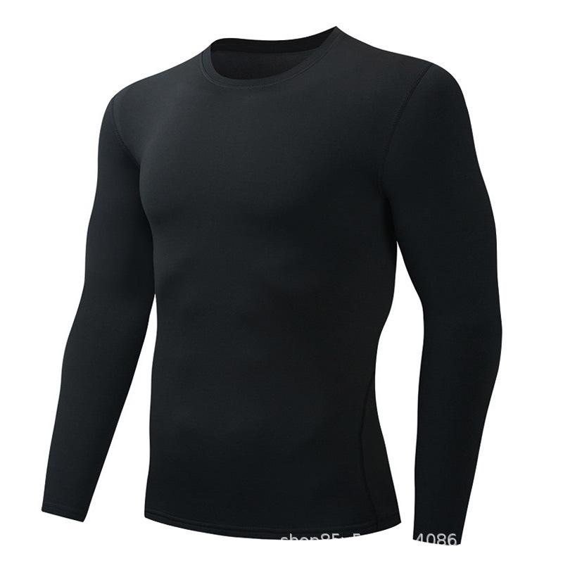 

Мужской быстросохнущий боди с длинным рукавом: Дышащий эластичный базовый слой для баскетбола, бега и фитнеса. Подходит для детей и взрослых. 22 (Children) чёрный