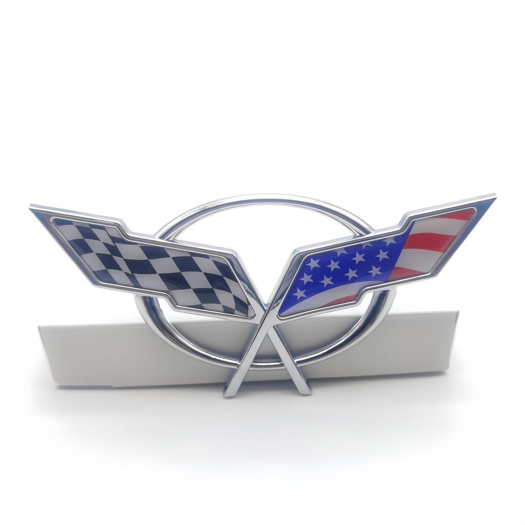 1Pc Car Front Hood/ Rear Trunk/ Side Fender Emblem Badge Sticker Decal for Corvette Camaro Cruze Malibu