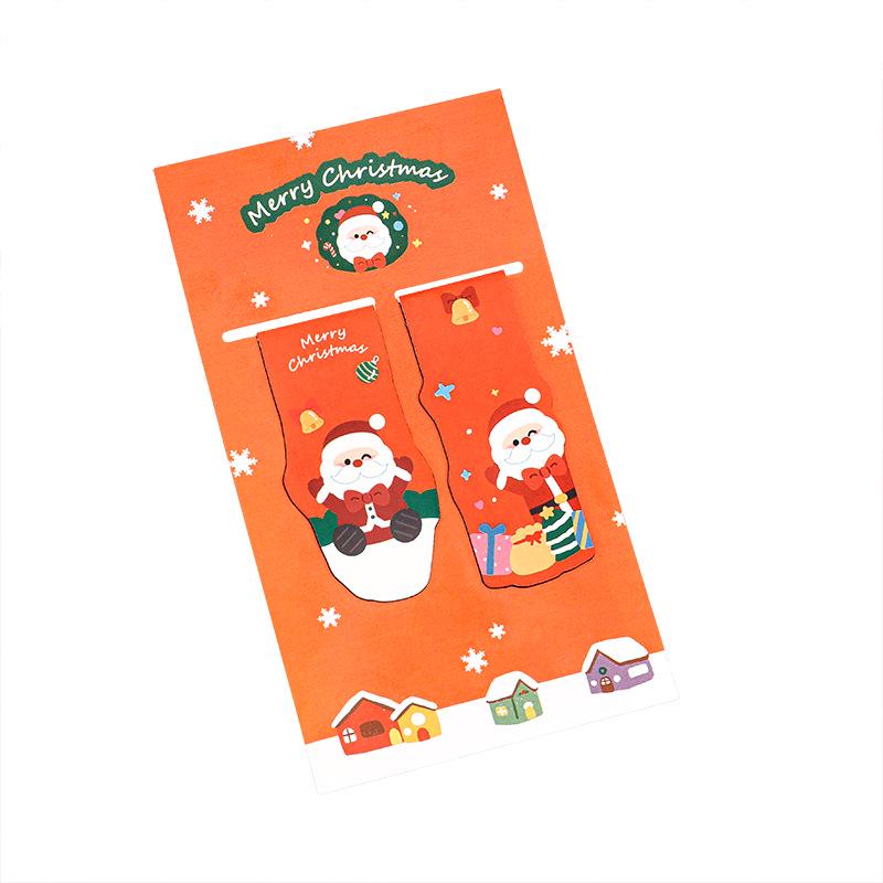 Cross-Border Cartoon Christmas Magnetic Bookmarks - Creative Children's Stationery & Gift Set