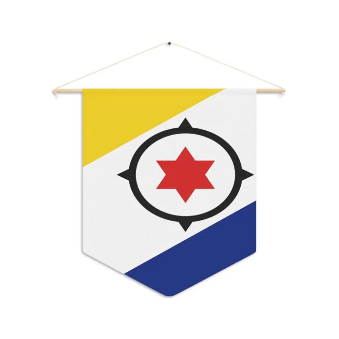 Fanion – Drapeau Bonaire – 30 x 45 cm – Polyester – À Suspendre – Pixelforma