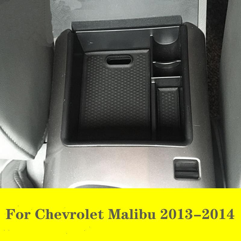 My good car Armrest Storage Box For Chevrolet Malibu 2013-2014 Center Console Bin Glove Tray Holder Case Car