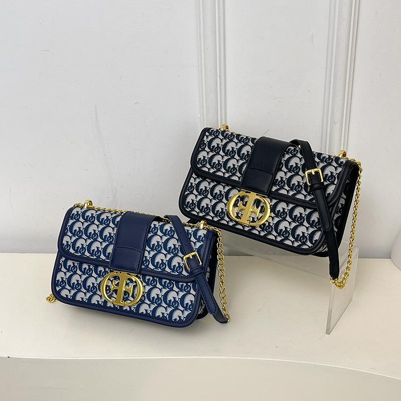 Ny mote nisjedesign populære kontrasterende farger Montaigne veske skulder crossbody trendy dameveske