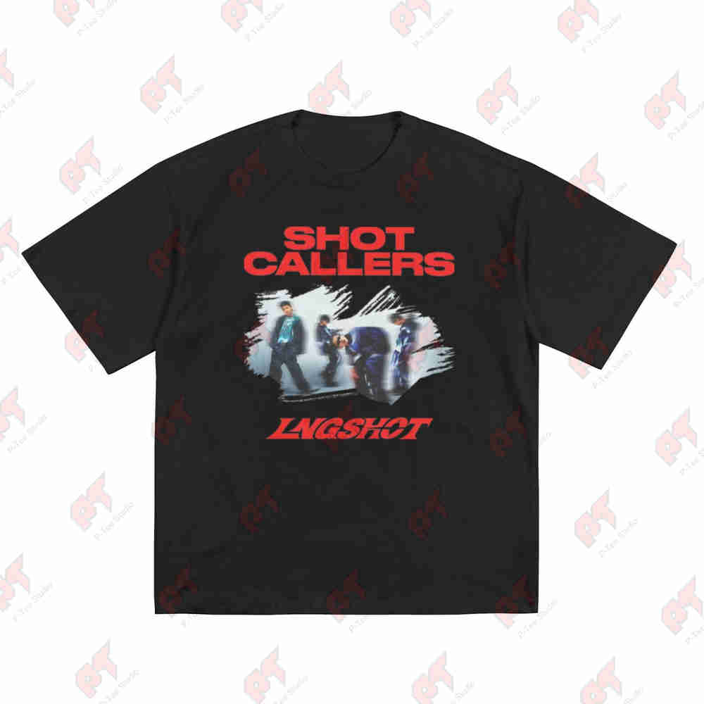 Lngshot Shot Callers 4Shoboiz Moonwalkin Backseat Kpop Members Short Sleeve Tee 100% Cotton T-Shirt