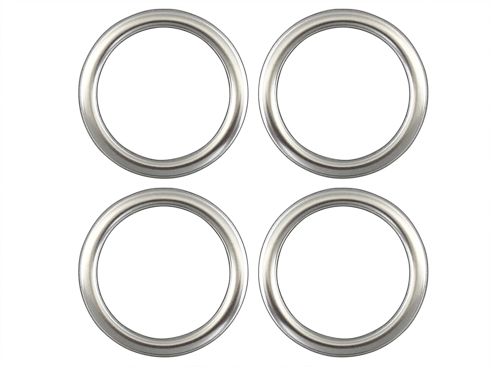 

BRIGHTZ N-BOX Custom JF5/JF6 Stainless Steel Center Wheel Cap Rings, 4-Piece Set, Satin Silver [SID-ETC-SMA-052], JF 5/JF 6