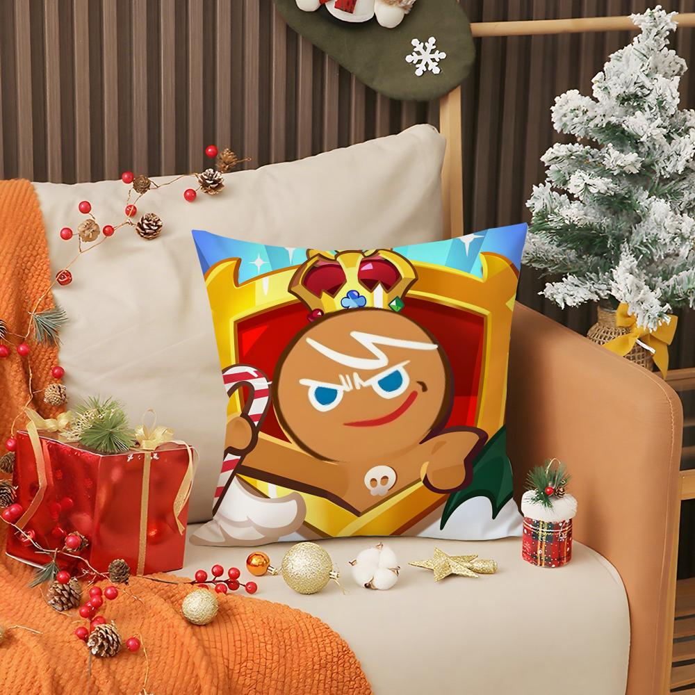 Hot Game C-Cookie Run Kingdom Pillow Case Living Room Sofa Decorative Cushion Cover Simple Household Light Luxury Printed Pillow