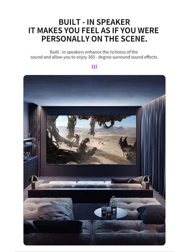 Grenzüberschreitender tragbarer Mini-LED-Projektor M200 mit 1080p-Bildschirmspiegelung für Heimkino