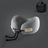 Memory Foam U Shaped Neck Pillow Compact Foldable Travel Pillow for Airplane Nap Neck Support