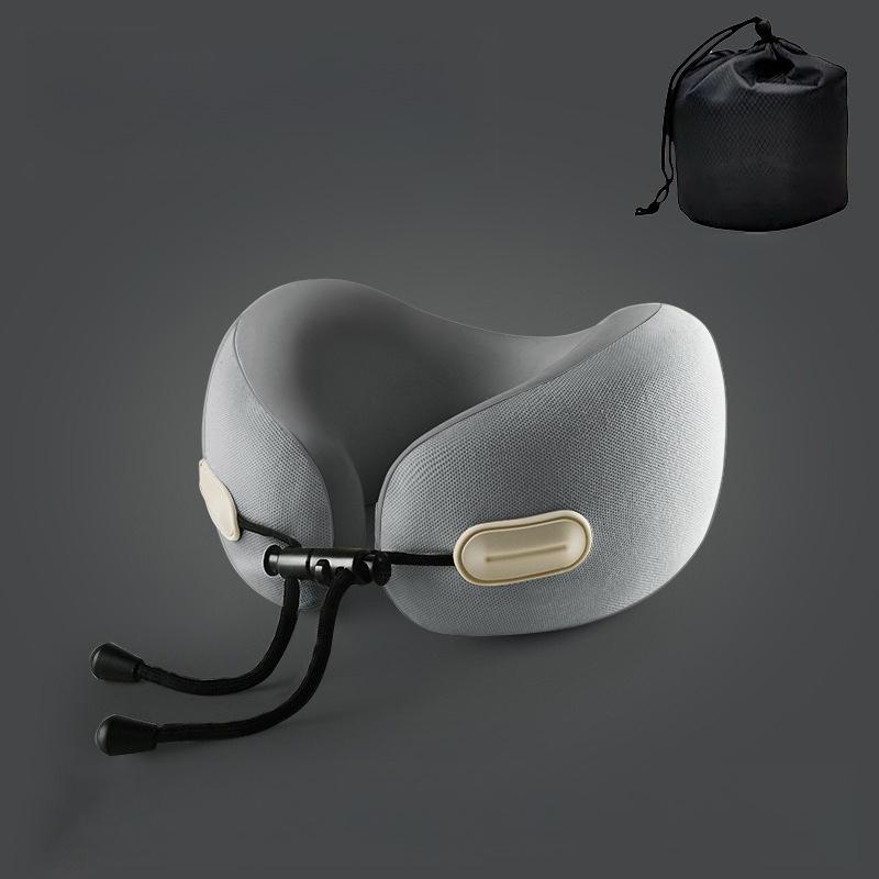 Memory Foam U Shape Neck Pillow Travel Airplane Office Nap Support Compact Foldable Comfort Portable Rest Soft Pillow Gift