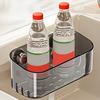 Sponge Holder Suction Cup Sink Corner Rack Large Capacity Strong Load-bearing Easy To Install Kitchen Sink Caddy Organizer