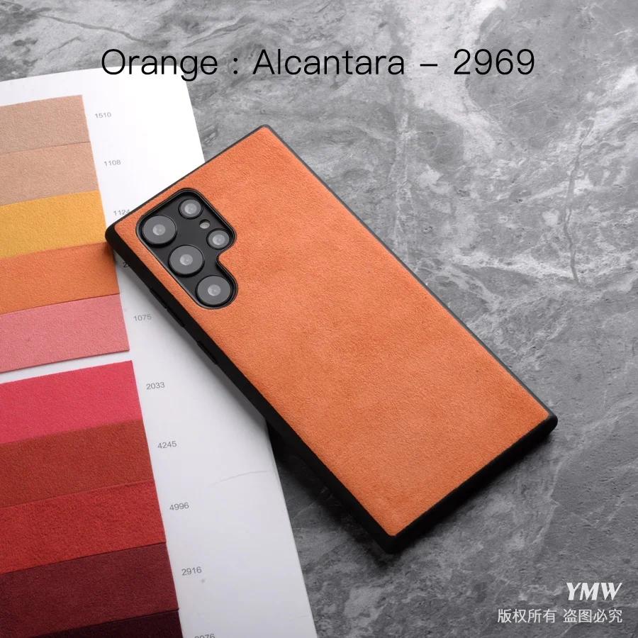 Luxury Alcantara Phone Case for Samsung Galaxy S25 Ultra S24 S23 Plus S22 S21 S20 FE Note10 Note 20 Business Suede Leather Case