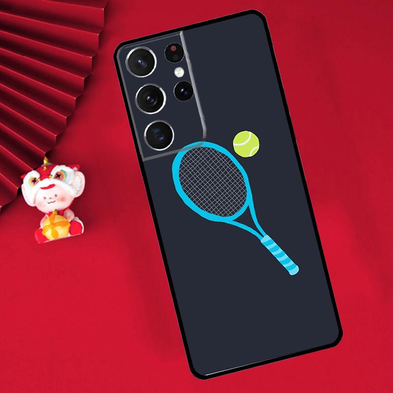 

Tennis Racket Tennis Ball Case For Samsung Galaxy S25 S26 Ultra S22 S23 S24 Ultra S20 S21 Plus S10 S25 FE Cover Funda Galaxy S26 Plus