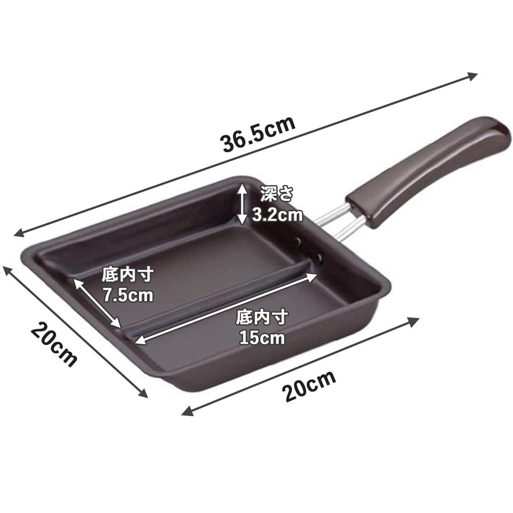 Shimomura Planning Steking Cooking 2 elementer samtidig i Compatible with Time Praktisk til lunsj 2 Tsubame Sanjo 31370 Pan, Divider, [Laget