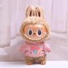 38cm Labubu Plush Doll Casual Outfit Set with Hat (Clothes Only)