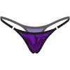 Womens Shiny Low Rise Micro Thong Elastic Waistband G String Underwear Bikini Swimwear