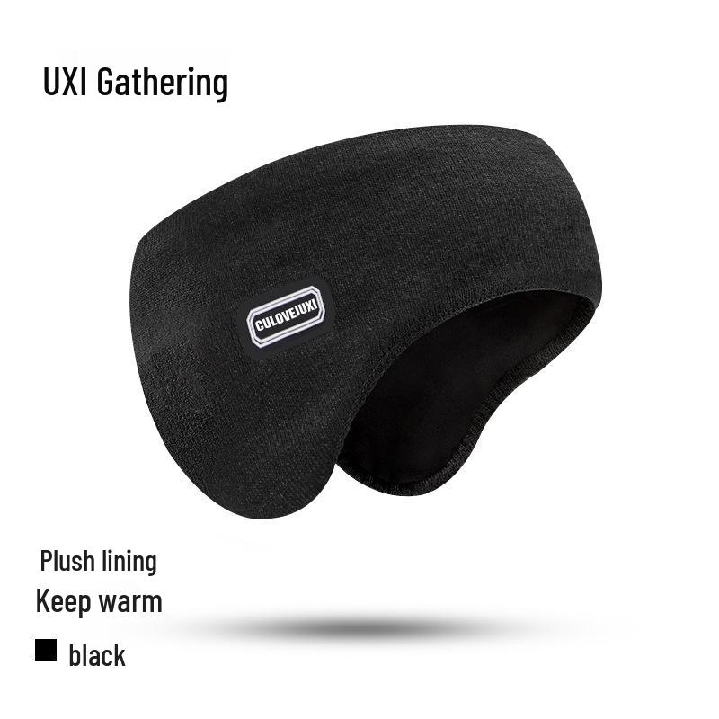 

Ветрозащитные наушники-бандаж для бега для мужчин и женщин — мягкие, эластичные, приятные для кожи, подходят для осени и зимы Arctic Velvet, One Size чёрный