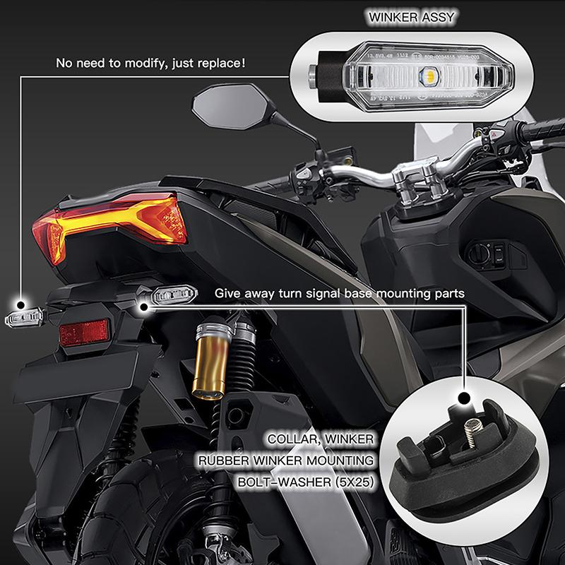 2Pcs Mini Amber Flashing Light Motorcycle Led Turn Signal Lights 8Mm Blinker Turn Signal Lamp 12V Moto Indicator Accessories