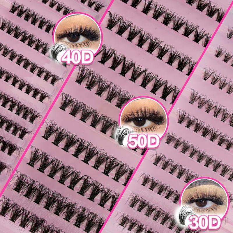 Lashie - Set: Curl Multipack False Eyelashes Cluster (Various Designs)