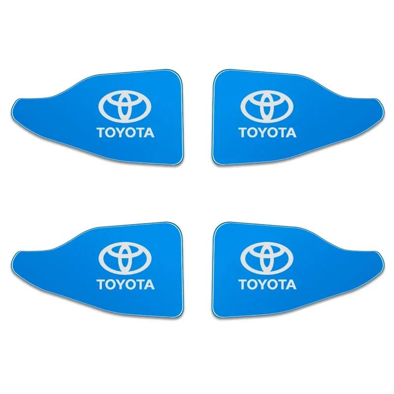 WTRK1 4pcs Car Interior Door Handle Bowl Frame Cover Trim Sticker For Toyota Prado Yaris Hilux Fortuner Corolla Camry Car stickers