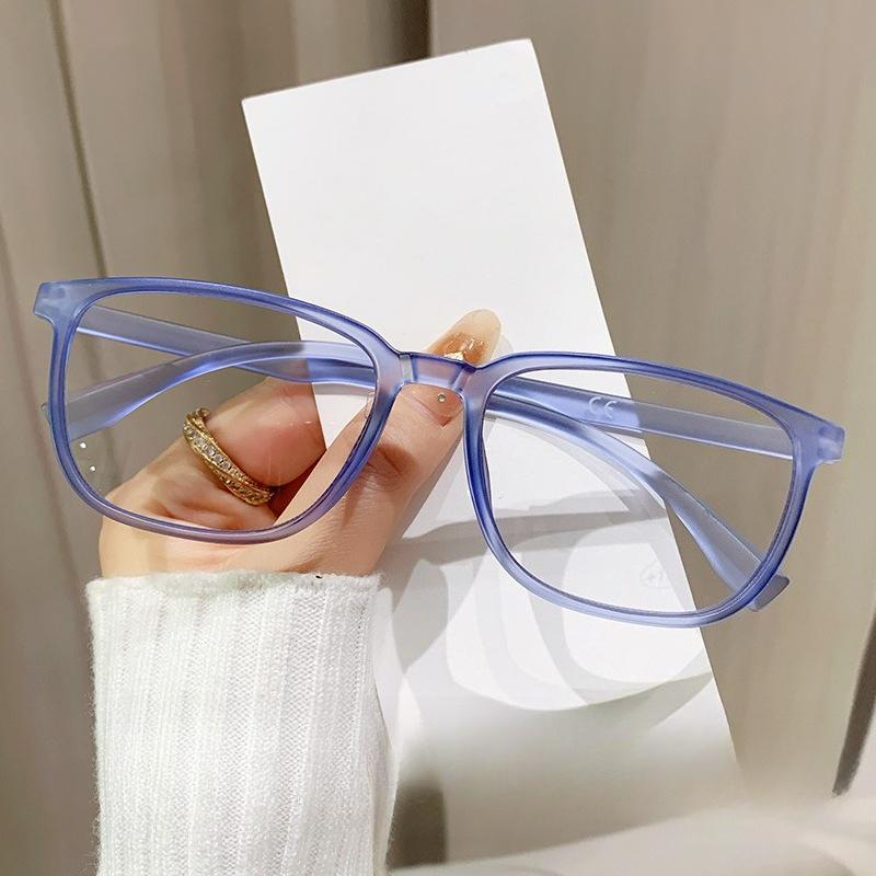 Trendy Classic Square Frame Anti Blue Light Presbyopia Glasses Unisex High Definition Comfortable Reading Eyewear 0 To +4.0