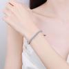 Xin De Yi 925 Sterling Silver Women's Tennis Bracelet with Moissanite Stones