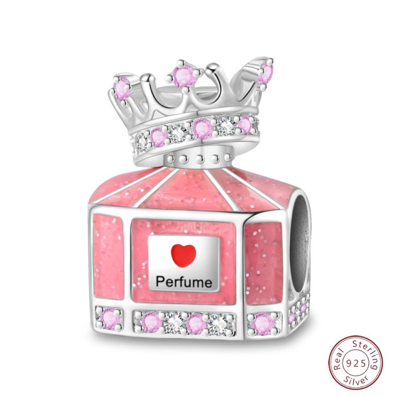 New Copper Charm Bead Mother'S Day Love Heart Family Charm Bead Pendant Fits Bracelet Womens Jewelry Gift