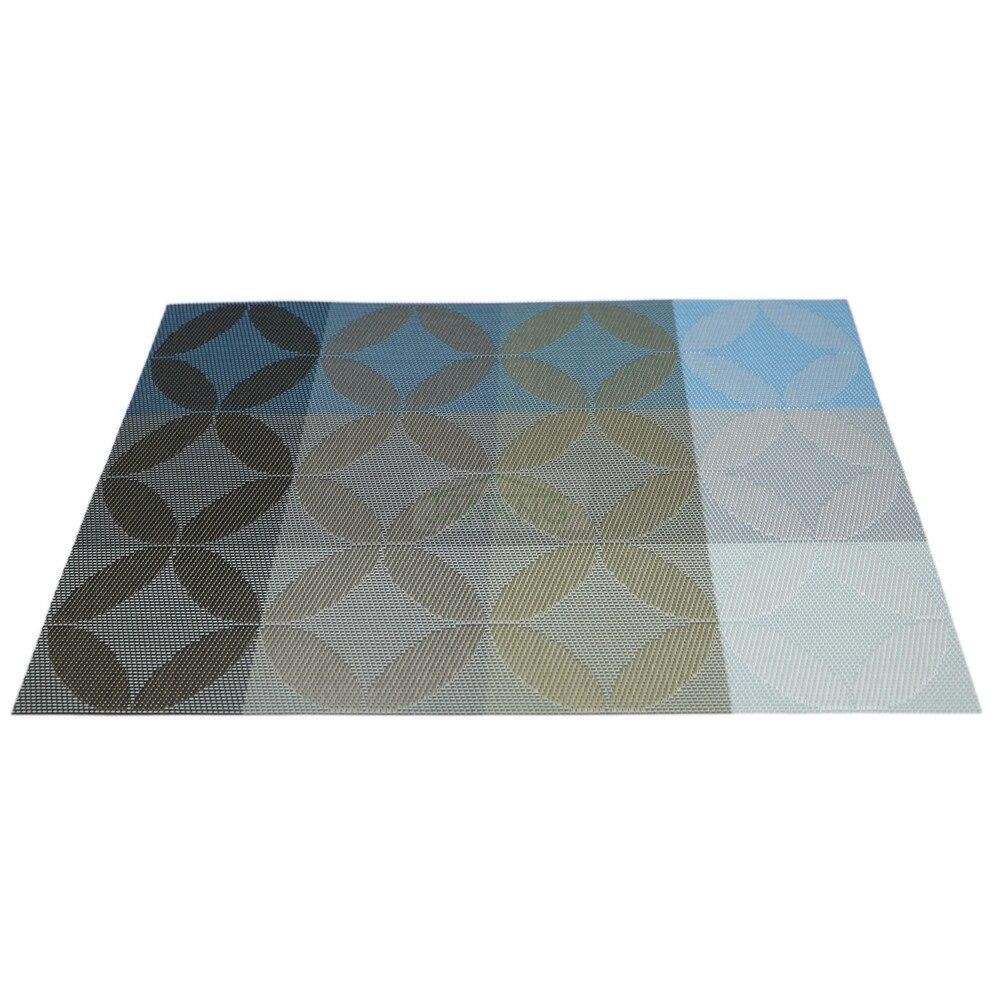 6 sztuk / partia nowość podkładki pod kubek podkładka pod kubek żaroodporne pcv kuchnia jadalnia w paski podkładki stołowe na mata stołowa 45 * 30 cm