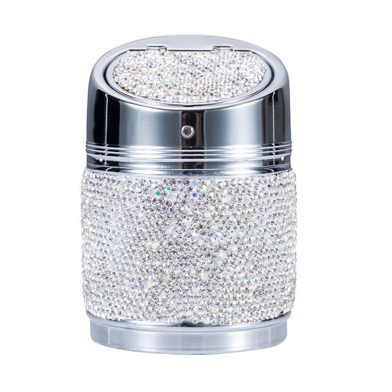 

Многофункциональная автомобильная пепельница с инкрустацией бриллиантами - Элегантный аксессуар для интерьера для женщин