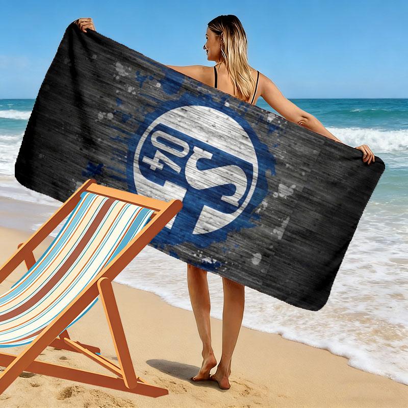 Asciugamano da Spiaggia Stampato FC Schalke 04, Asciugamano Grande Morbido ad Asciugatura Rapida per Spiaggia Campeggio Nuoto