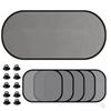 1/5PCS Car Window Sunshade Cover Sun UV Protection Auto Front Rear Black Window Curtain Side Glass Mesh Sunshades Accessories