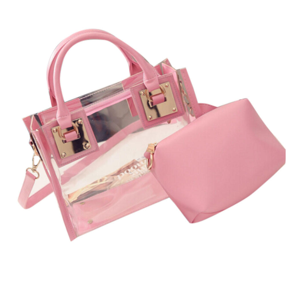 

Модная женская прозрачная сумка через плечо Jelly Candy Beach Bag Messeng Bag