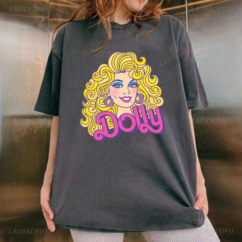 Dolly Parton Creativity Fashion TShirt Country Music Graphic T Shirts Vintage Legend Unisexs Clothes Cotton Printed New Intee