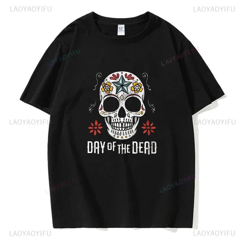 Mexický Den mrtvých ''DÍA DE LOS MUERTOS'' Tištěné tričko Pánské grafické tričko Ležérní pohodlná trička na léto Dámské oblečení